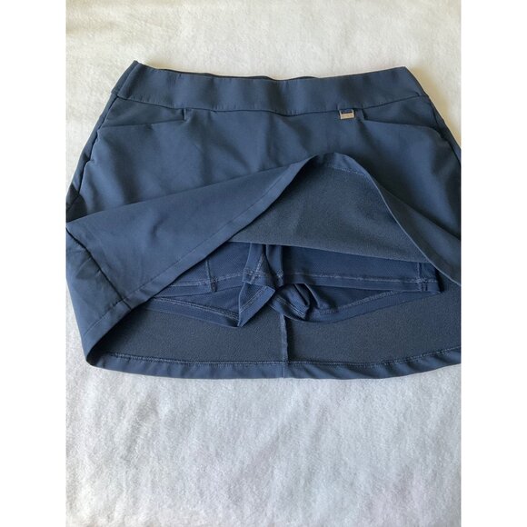 Greg Norman Size Large Tennis Golf Skort Navy Blue - Picture 4 of 6